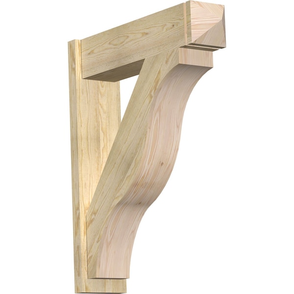 Ekena Millwork Funston Arts & Crafts Rough Sawn Outlooker, Douglas Fir, 8"W x 32"D x 38"H OUT08X32X38FST03RDF - main